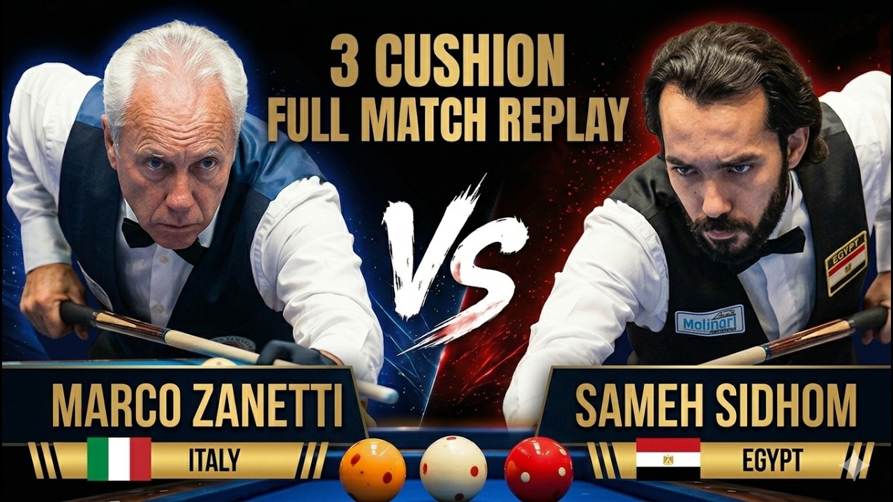 Marco Zanetti vs Sameh Sidhom |  | ANKARA World Cup 3-Cushion 2025 | QUARTER-FINAL