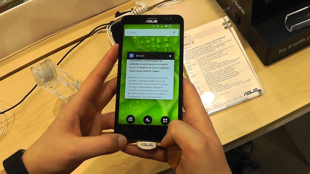 Asus Zenfone 2 ZE550ML (HD i 2GB RAM) w rękach Tabletowo.pl na MWC 2015