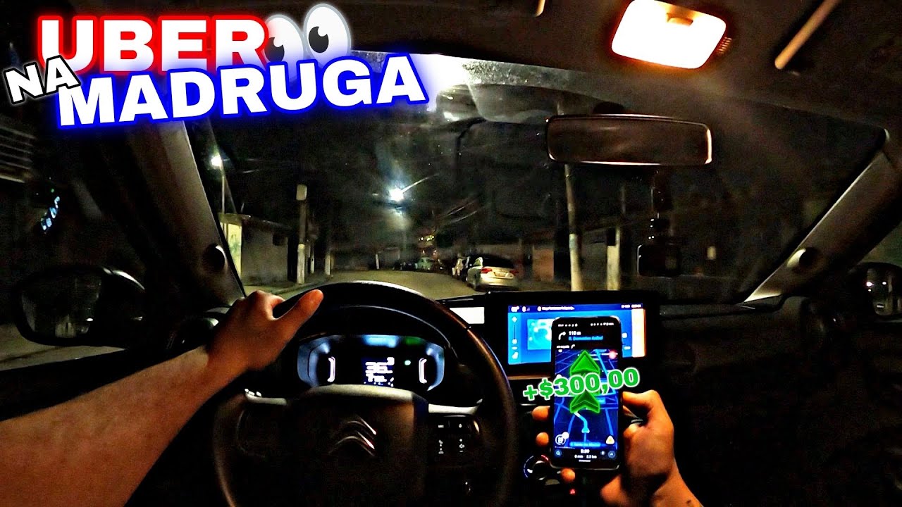 UBER NA MADRUGADA, QUE LOUCURA😨