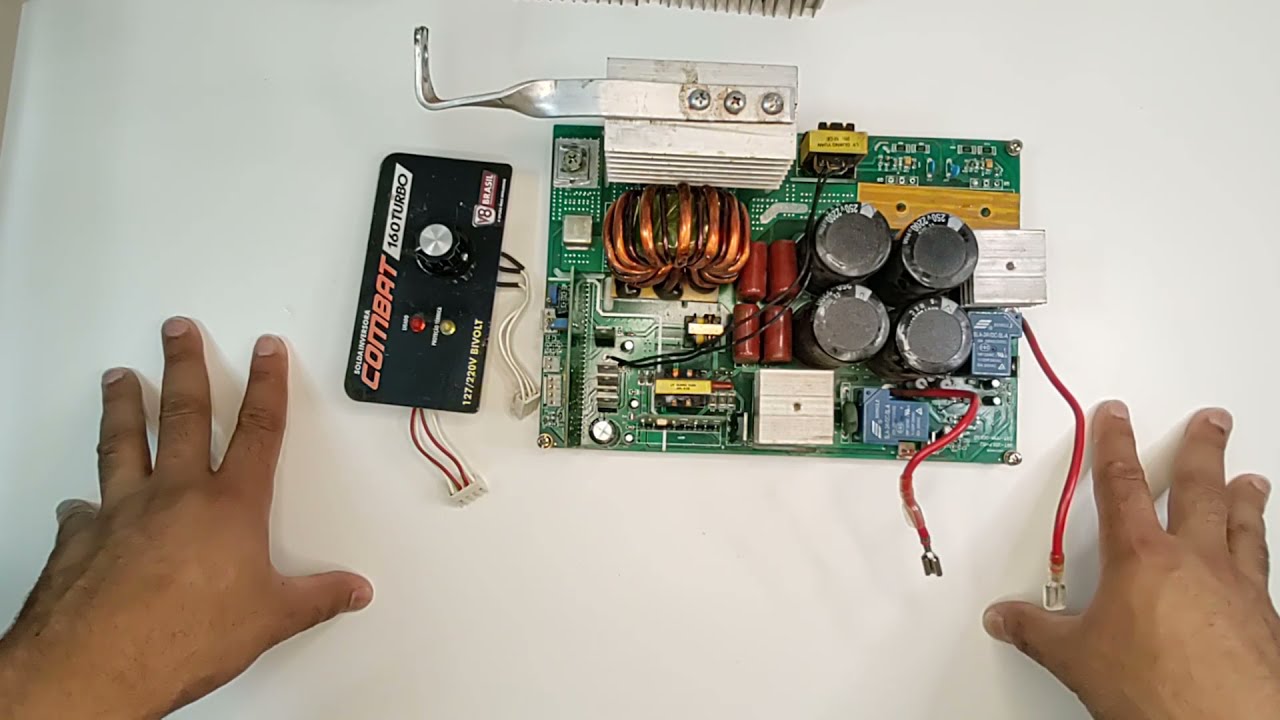 Teste de IGBT da maquina inversora de solda.