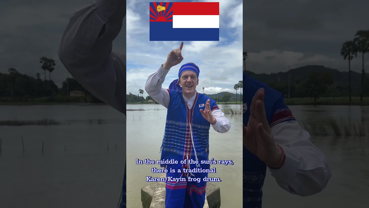 The Meaning of the Karen (Kayin) state flag in Myanmar. #kopete #kayin  #karenfood #flags