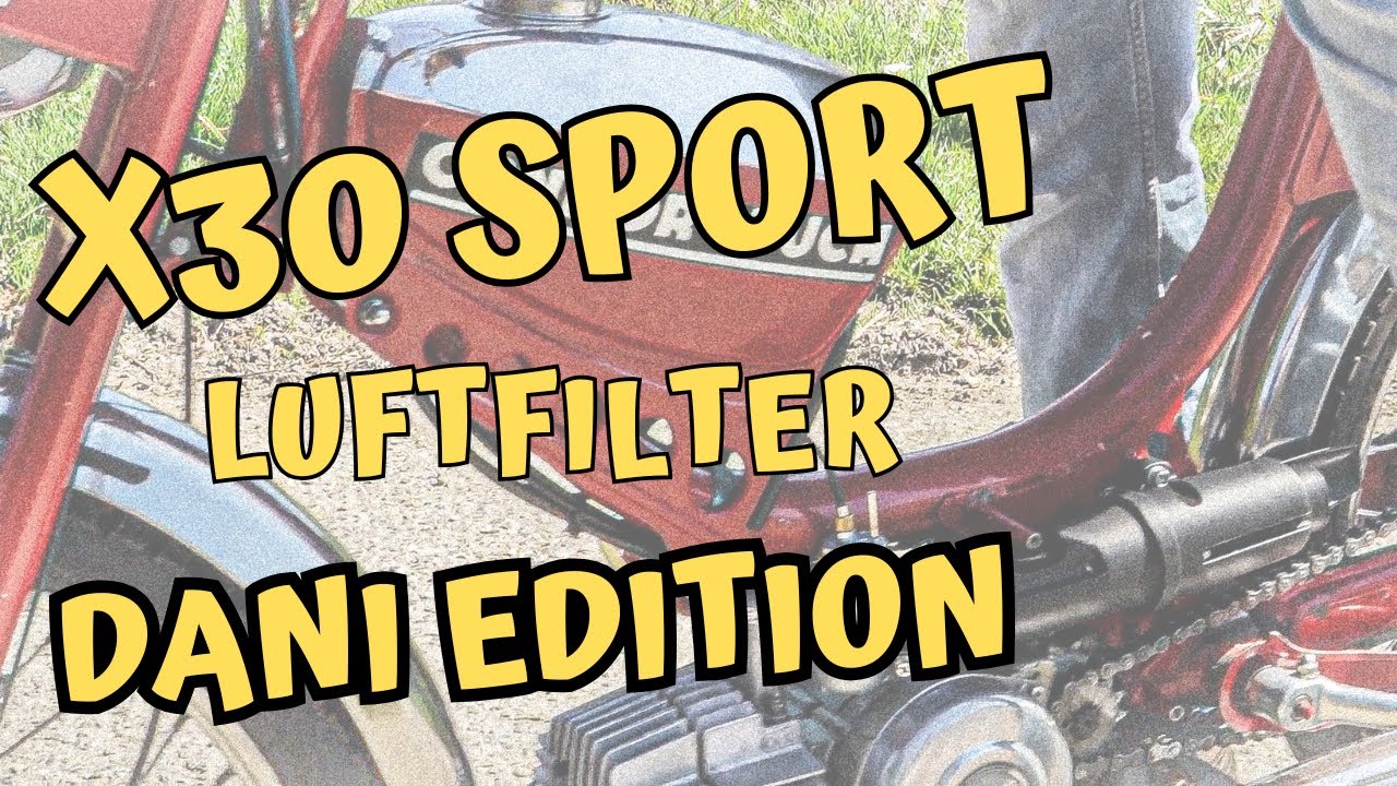 Luftfilter Puch X30 Sport l 15 & 17 mm Bing l Dani Edition 😍