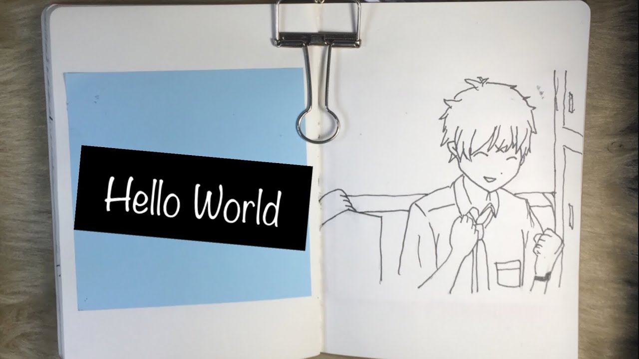 Drawing Anime | Graphinica | Hello World | Scene no. 1