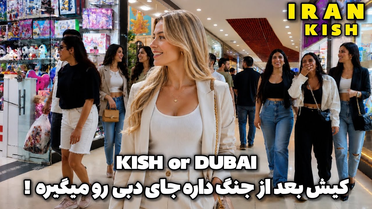 Kish will replace Dubai for the Iranians after  America war | Kish island walking street کیش گردی