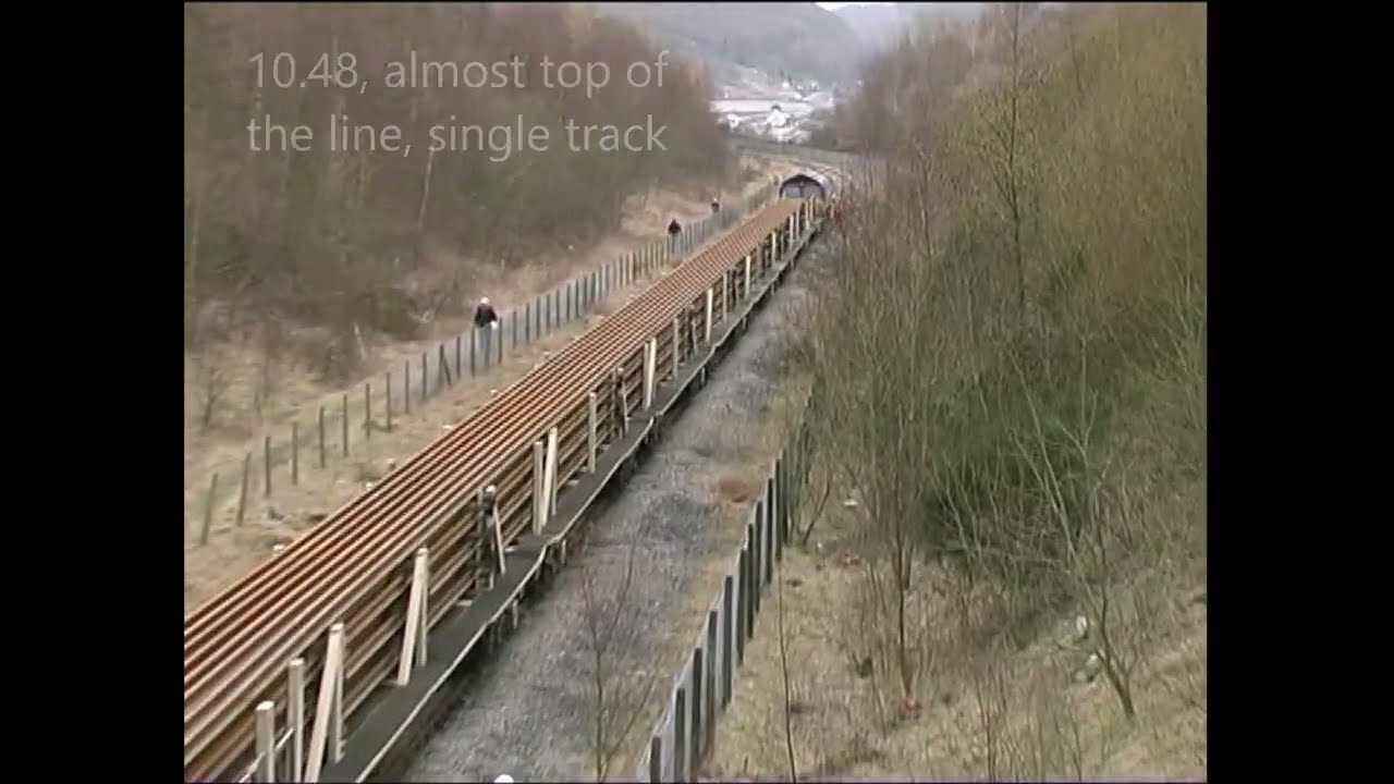 Rails in Wales. Engineers train works Ebbw Vale line 2006