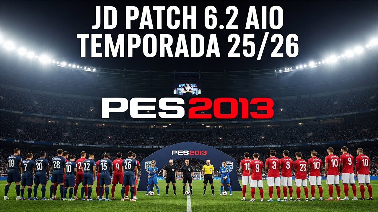 INSTALACIÓN COMPLETA JD PATCH 6.2 AIO TEMPORADA 25/26 - PES 2013 PC