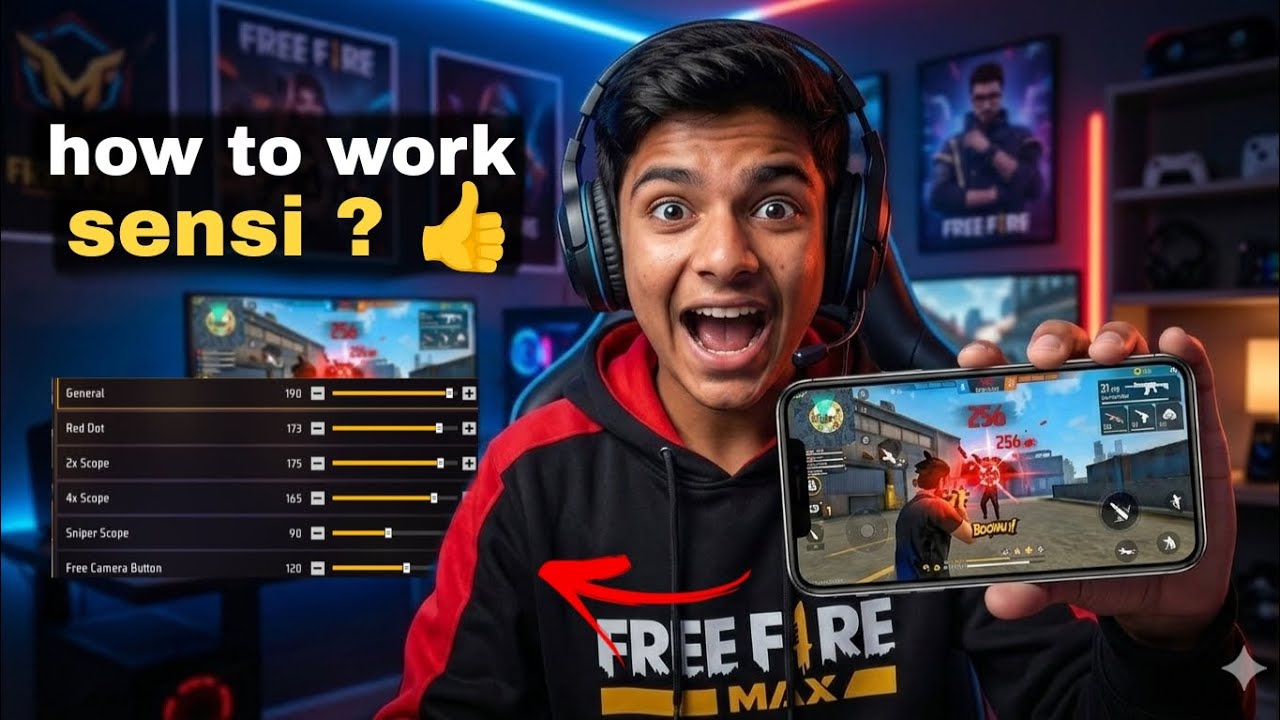 Sensi ka sach! | How to work ff max sensitivity 👍 #ffmax #tipsandtricks #fffunnyvideos 