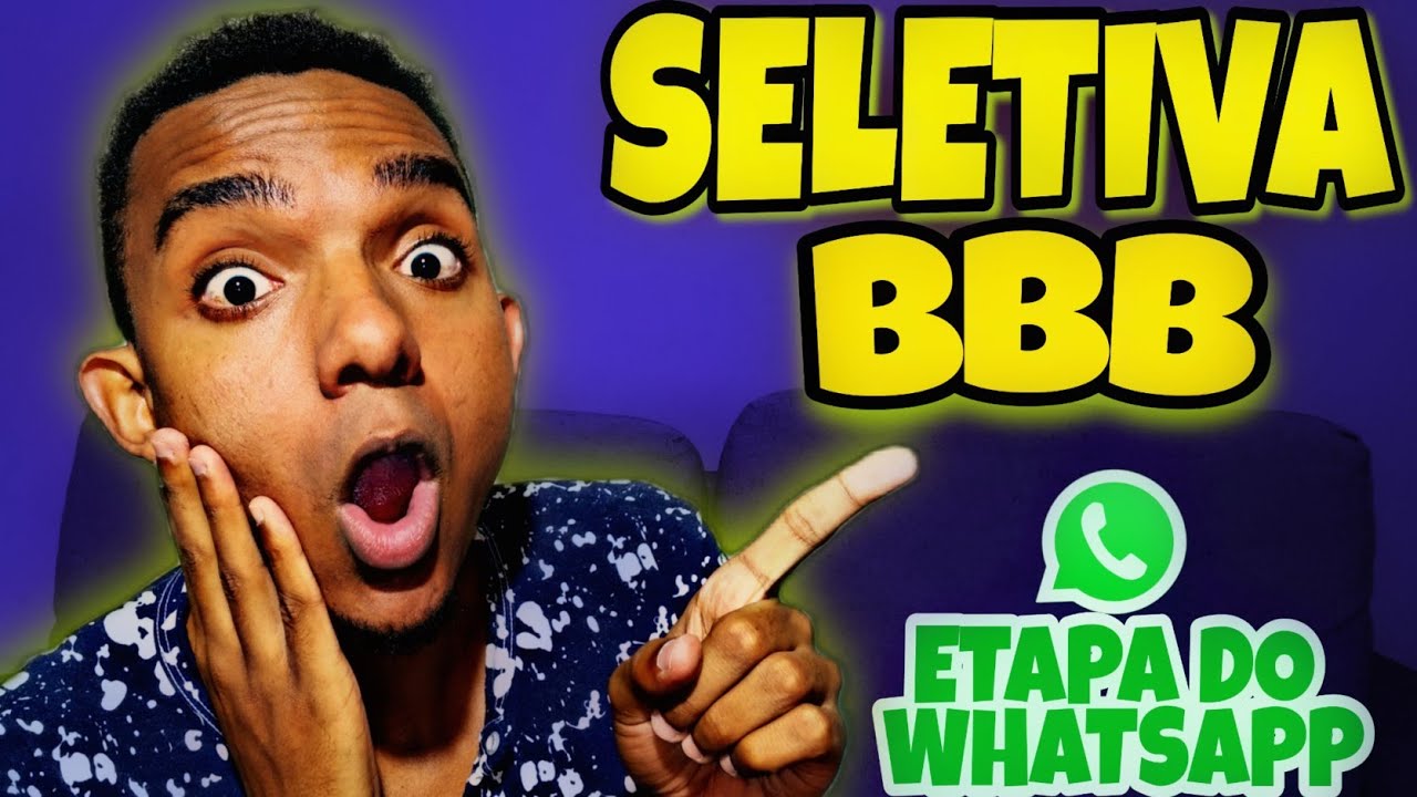 BBB: COMO &Eacute; A SELETIVA BBB (ETAPA SELFIE BBB) | CRUZES GABRIEL