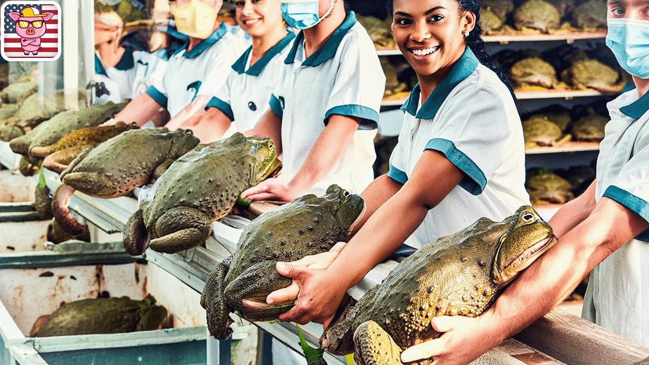 Frog Farms🐸 How Chinese Farmers Raise Millions Frogs For Meat -Processing Frog| Processing Factory