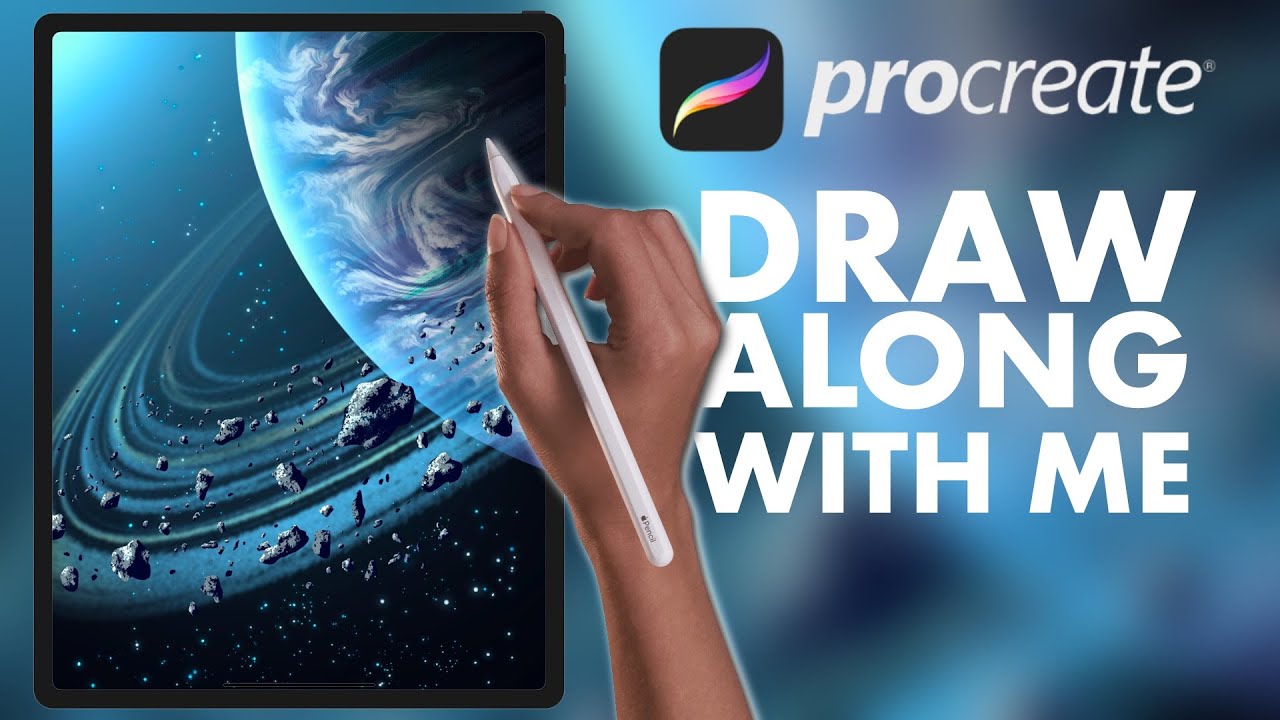 Учебник Procreate на космическую тематику 180
