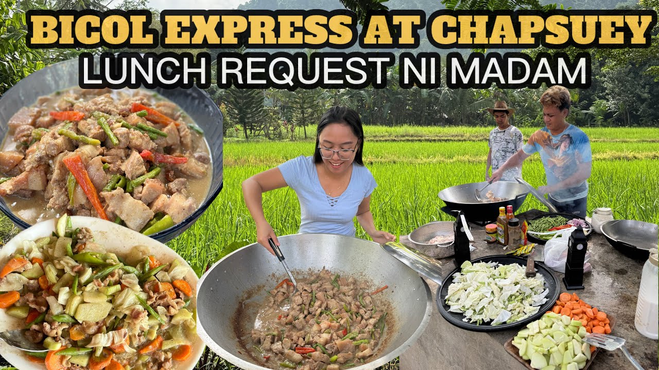 BICOL EXPRESS AT CHOPSUEY NAMAN REQUEST NI MADAM | LUNCH NGAYON SA FARM @SimplyAmory 