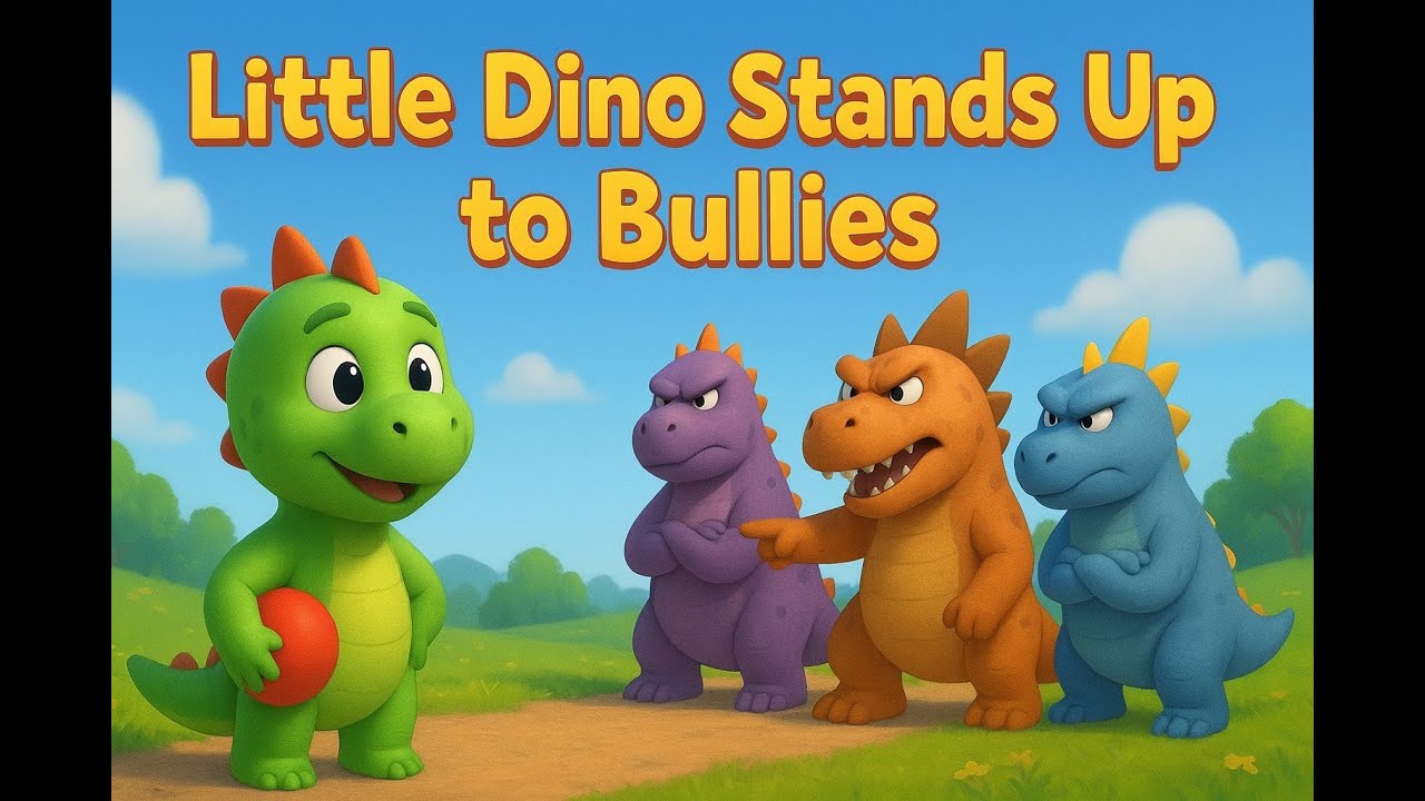 Little Dino Stand Up To Bullies I Moral Story | Kids Story About Kindness & Confidence