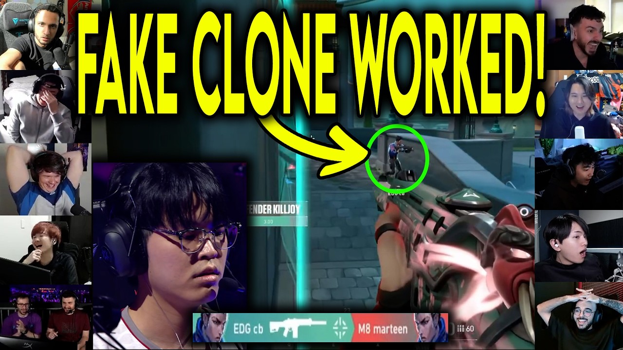 Valorant Streamers Reacts To EDG cb CRAZY FAKE DECOY Against Gentle Mates In Masters Santiago