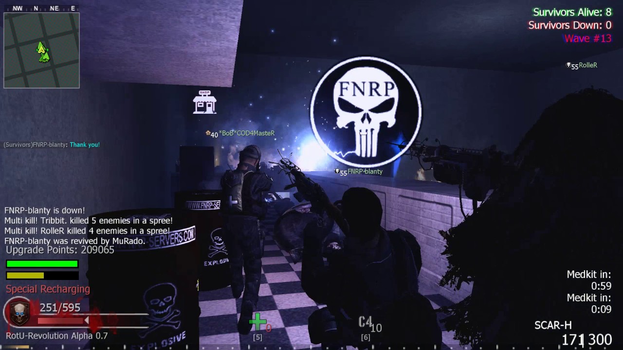FNRP Double XP Rotu Revolution Zombies CoD4 1080/60fps