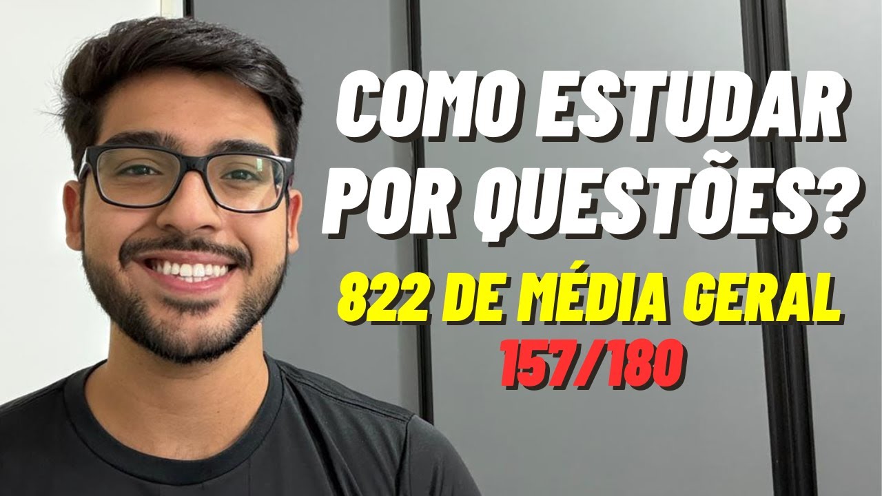 Como estudar por questões? (roube o meu método)
