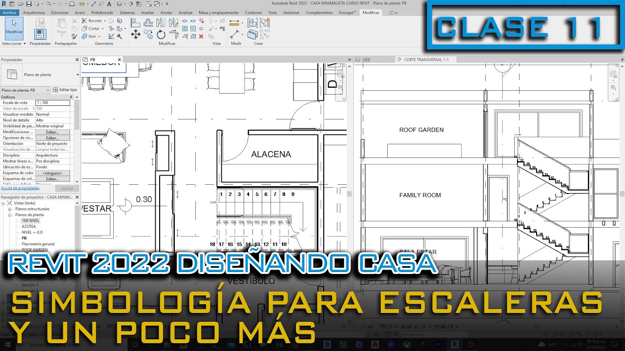 SIMBOLOGÍA PARA ESCALERAS EN REVIT 2022 PLANOS DE CASAS