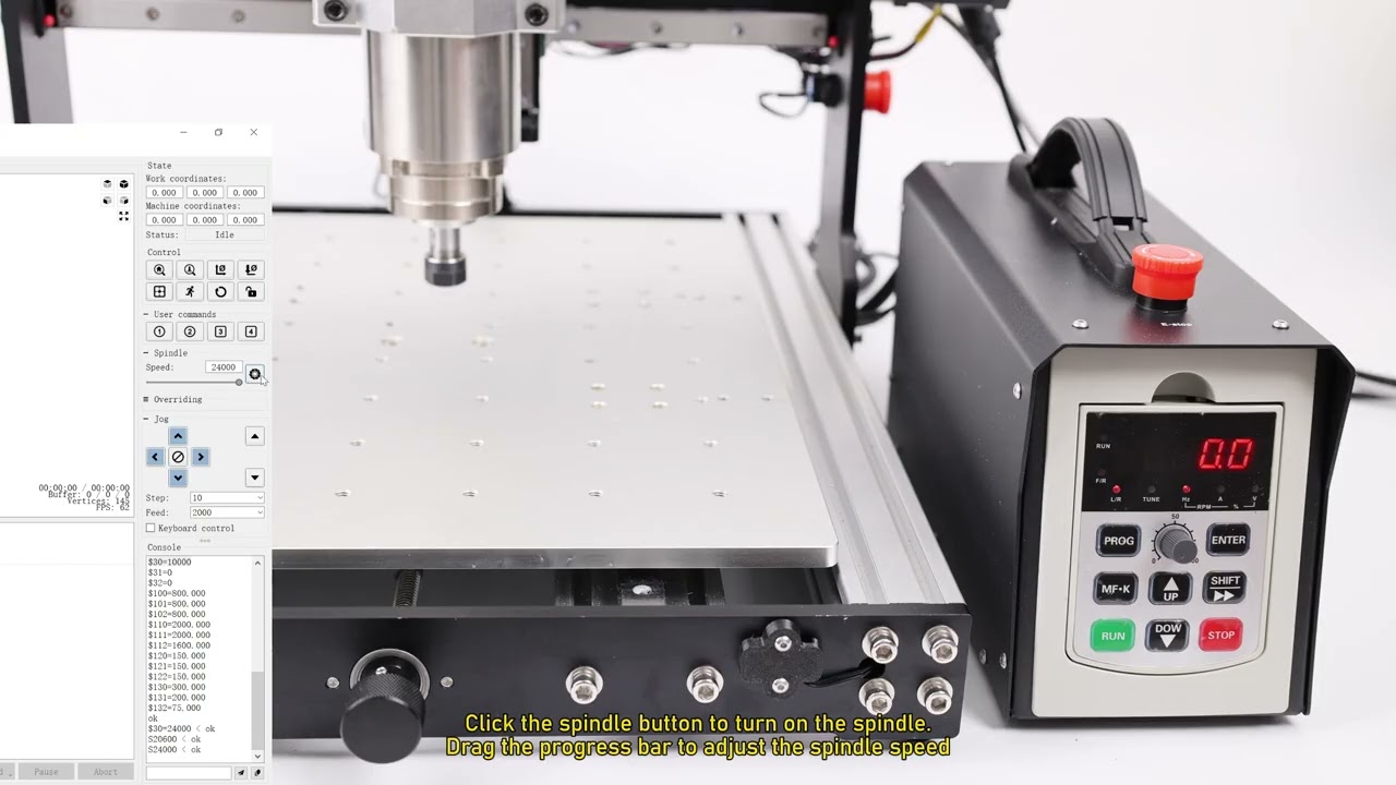 AnoleX CNC 1.5KW Spindle - Wiring and Demo