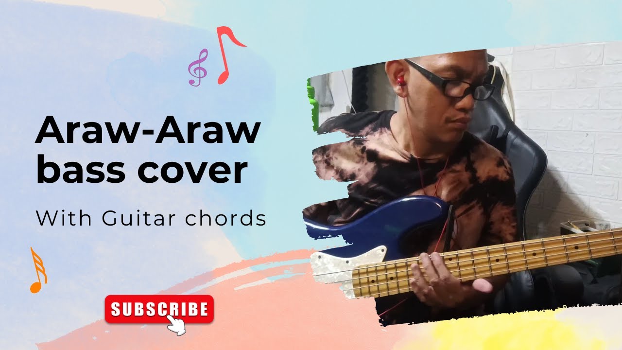 Araw araw bass cover with guitar chords. #christianmusic #music #basscover #ministry #trending