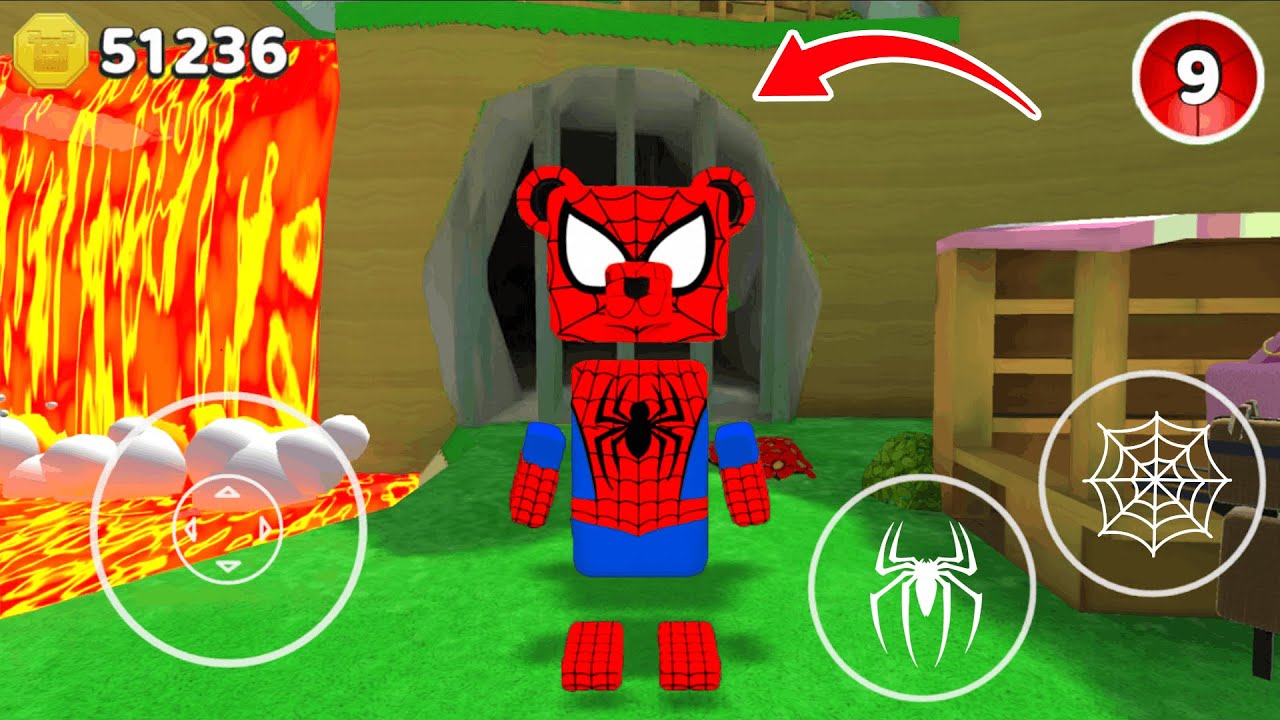Secret Spiderman Boss in Turtletown - Super Bear Adventure