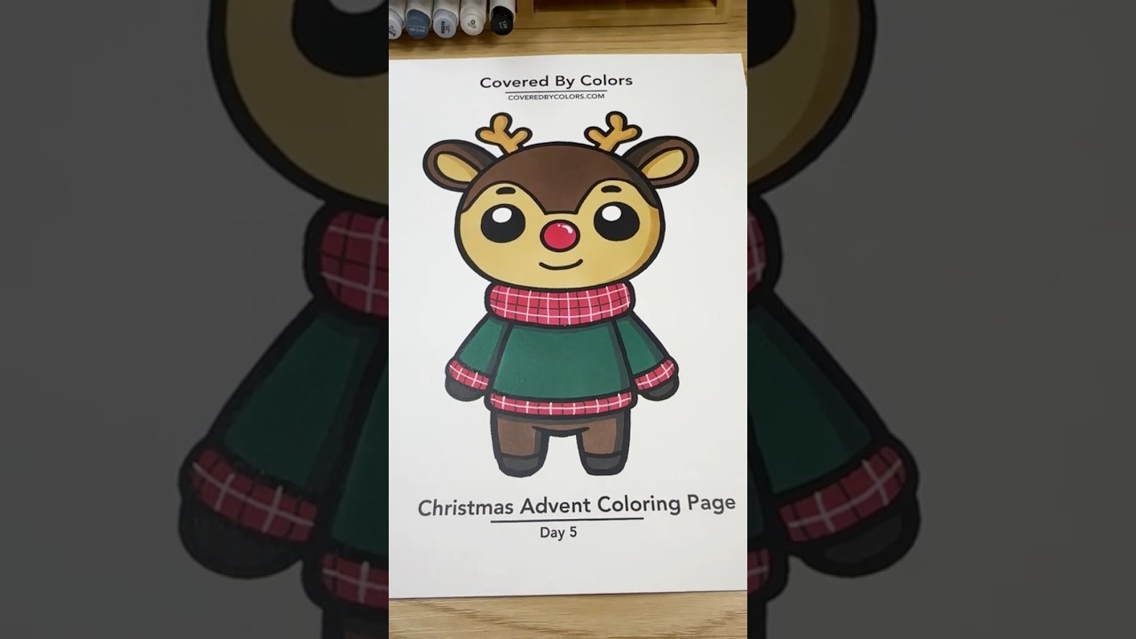 Free Advent Calendar coloring pages! #shorts #asmr #adventcalendar