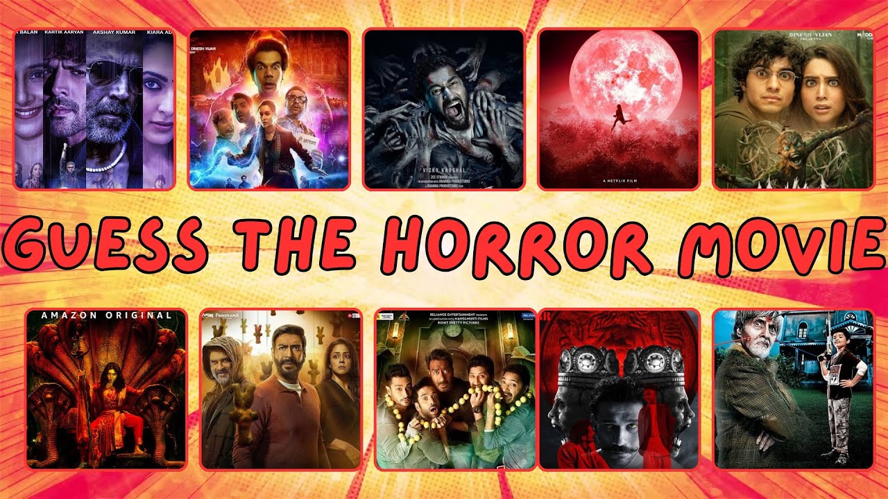 Guess 51 Horror 👻🎬 Movies by Poster | Bollywood Movie Quiz | Quiz Pinnacle