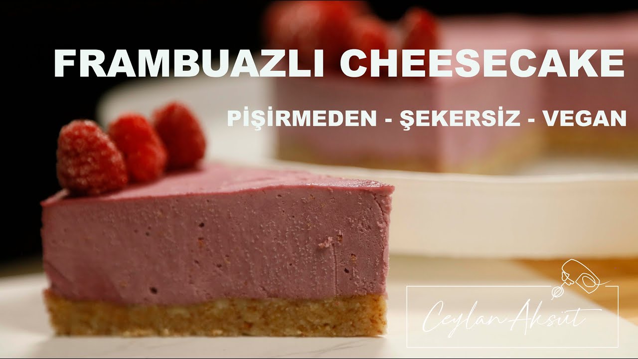 Frambuazlı Sağlıklı Cheesecake / Dondurma tadında Raw Cheesecake, Vegan Ferahlatan Tarif
