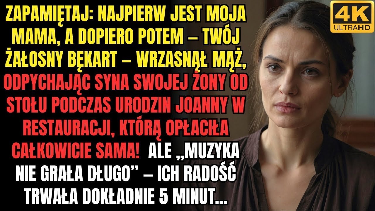 Na urodzinach Joanny mąż upokorzył jej syna — ale to ona miała niespodziankę, nie on