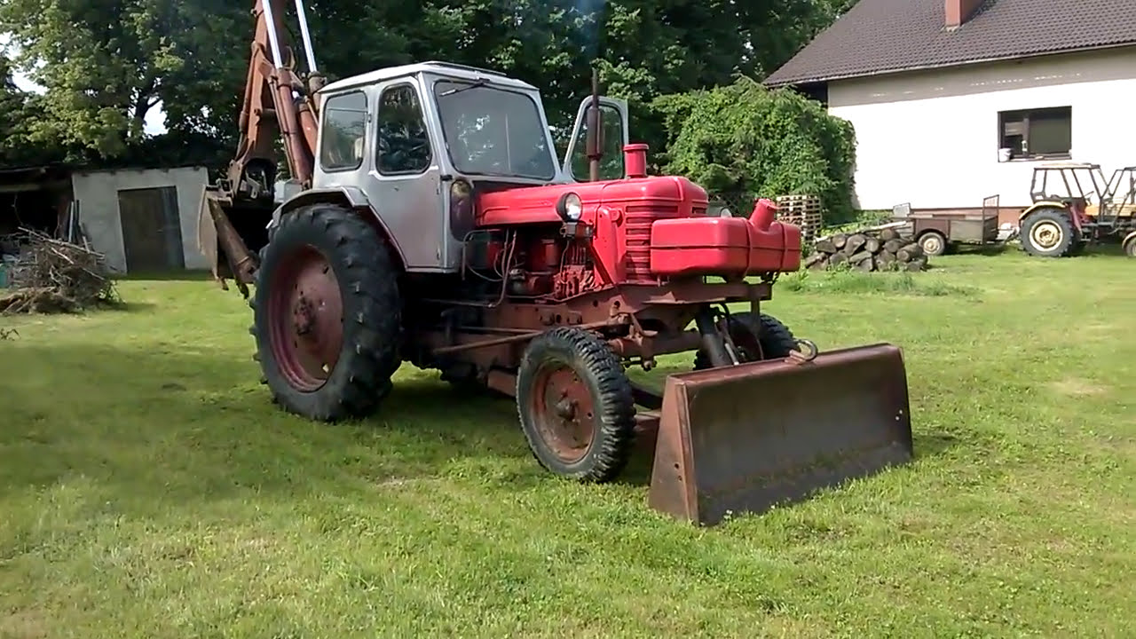Old excavator from ZSRR , Białoruś