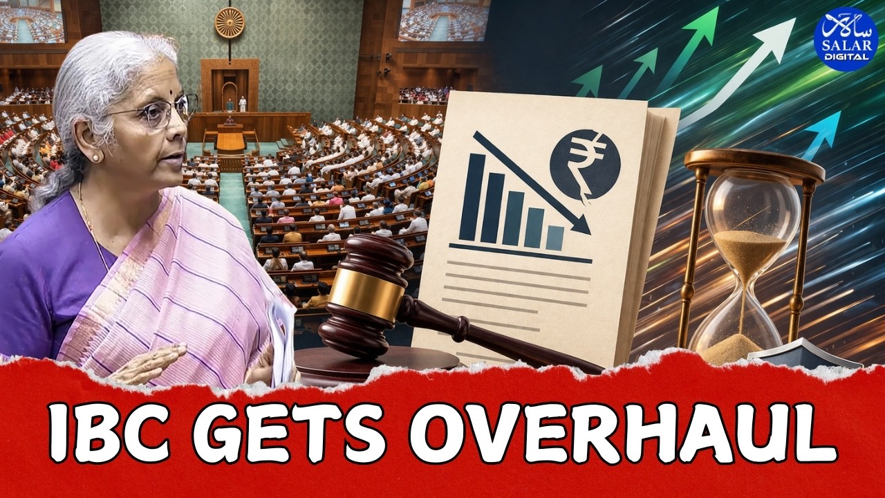 Lok Sabha Passes IBC Amendment Bill 2025 | Faster Insolvency, New Framework