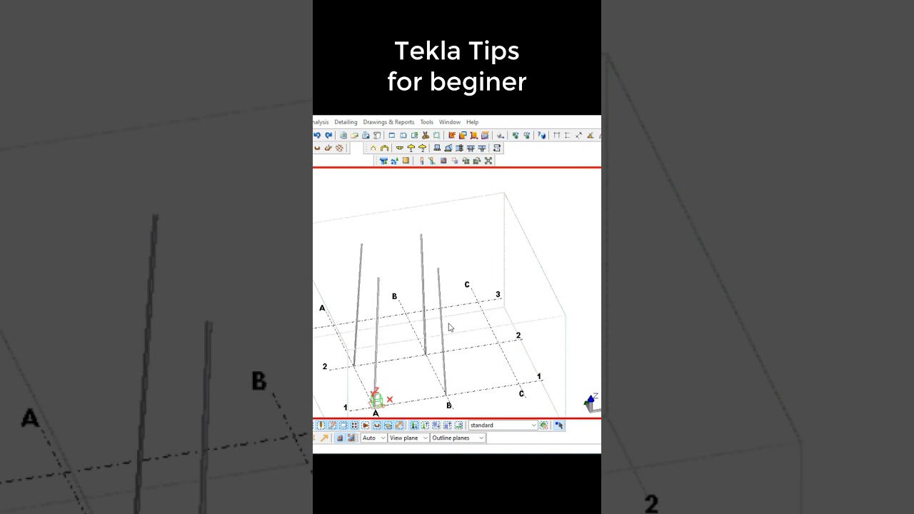 Tekla structure tips for beginners || TeklaBD || Engr Maidul 