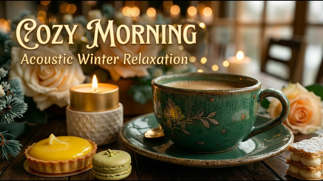 Cozy Morning Guitar Music | Warm Acoustic Instrumental for Snowy Winter Relaxation