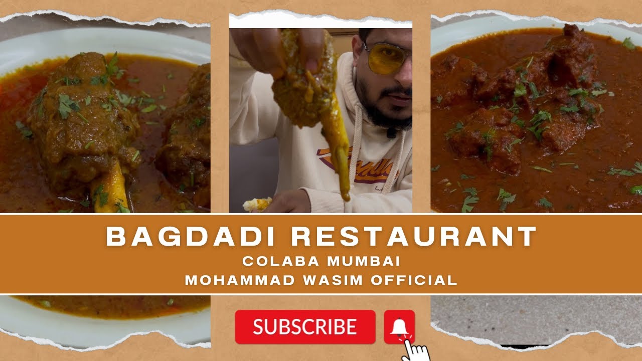 Bagdadi Restaurant Colaba || Indian Food || Colours of Mumbai ||