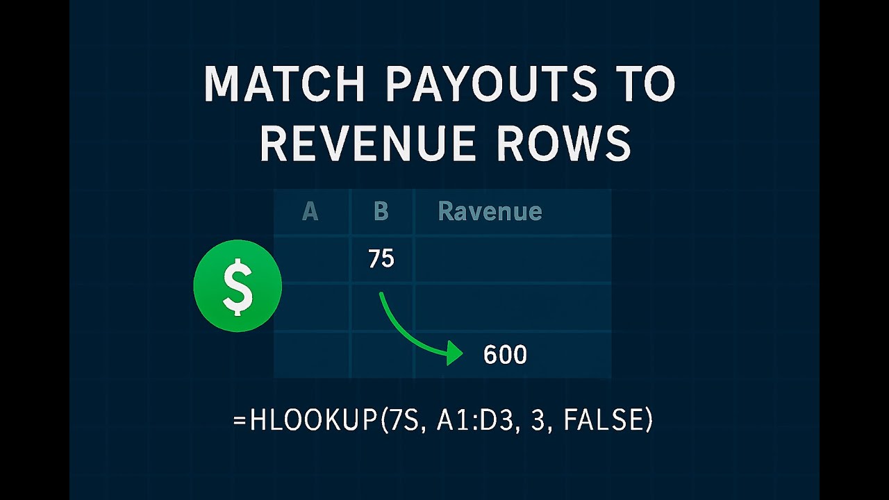 How to Use Excel to Search for Revenue Payouts