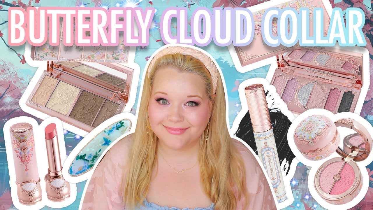 IT'S FINALLY HERE! Butterfly Cloud Collar Collection | Beauty Try-On & Swatches @flowerknows