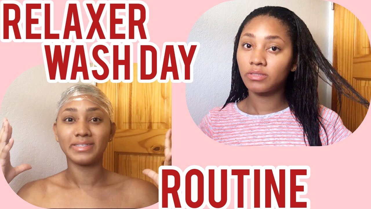 RELAXED HAIR WASH DAY ROUTINE * The healthy way*