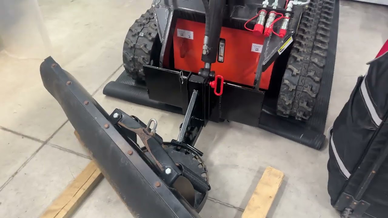 Chinese mini-skid snow plow (custom)