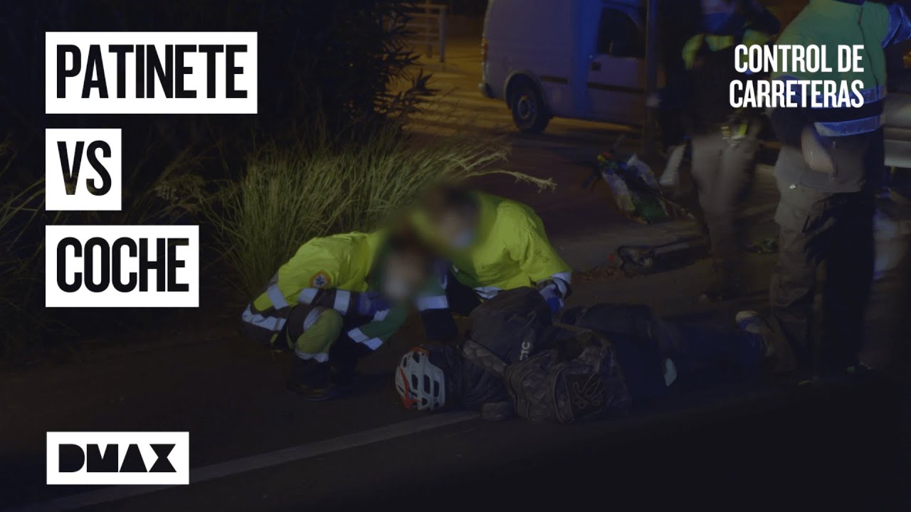 Accidente en carretera: coche contra patinete eléctrico con víctimas | Control de carreteras