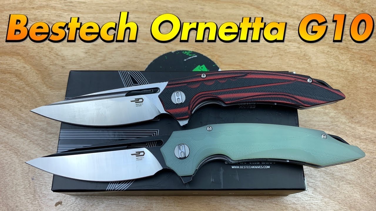 Bestech Ornetta !  2 different G10 linerlocks !   2 very different prices !!