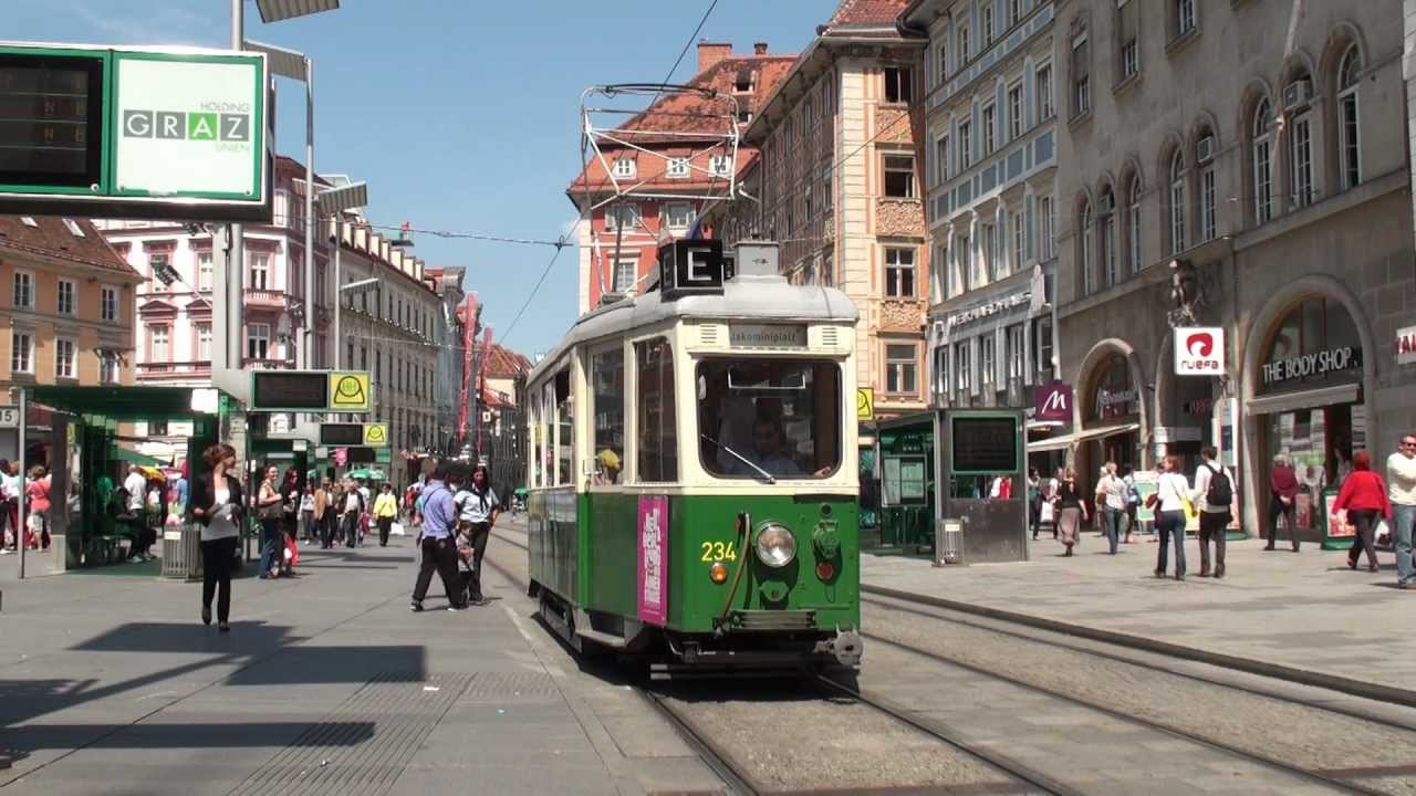 Shoppingbim in Graz - Oldtimer im Einsatz - 23.07.2012