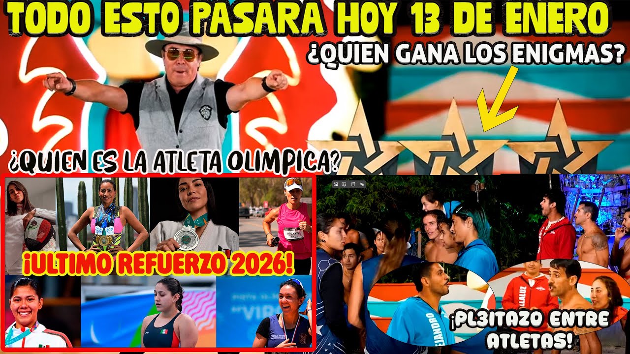☑️🤩 ¿Quien gana HOY los ENIGMAS? | ¡ULTIMO REFUERZO 2026! ATLETA ROJA se PRESENTA hoy 13 de ENERO