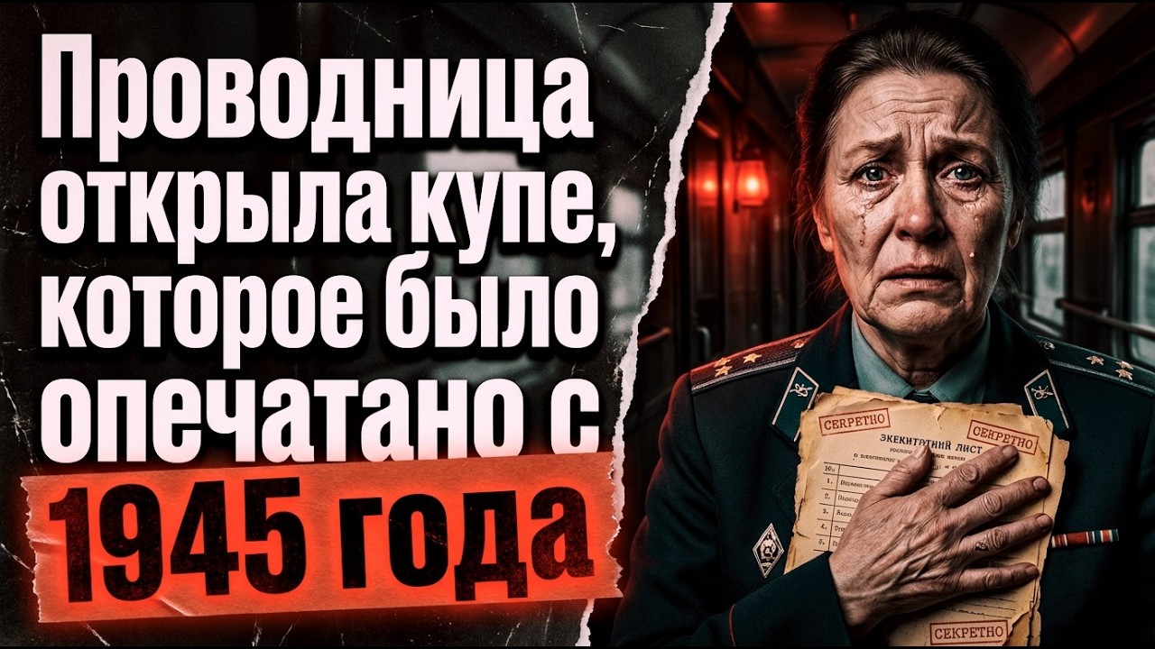 Проводница открыла купе, которое было опечатано с 1945 года. Внутри горел свет