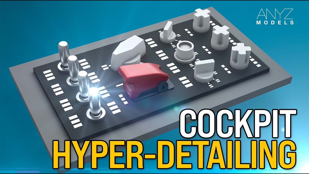 Cockpit Hyper Detailing with ANYZ resin parts and decals for 1/48 & 1/32