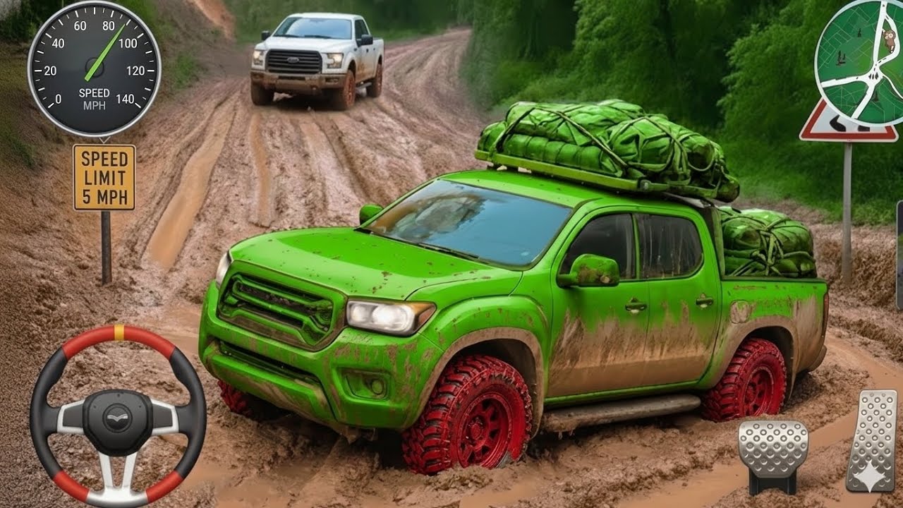 4x4 Offroad Jeep Driving Simulator 3D - Drive SUV 4x4 jeep Offroad Game - Android GamePlay