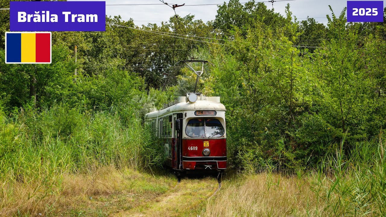 🇷🇴🚊 Romania's Incredible Salt Lake Tram - BRĂILA TRAM 24 | 2025