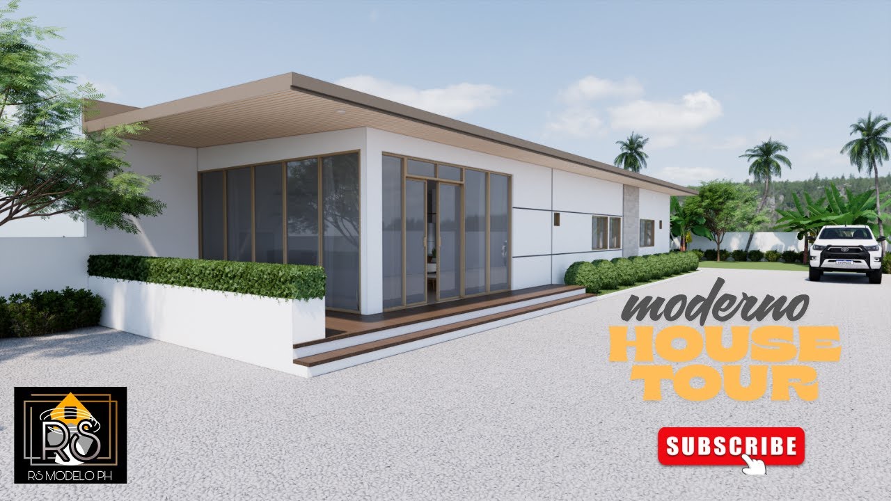 MODERNO I 135 SQM. 3 BEDROOMS BUNGALOW HOUSE DESIGN. FULL HOUSE TOUR