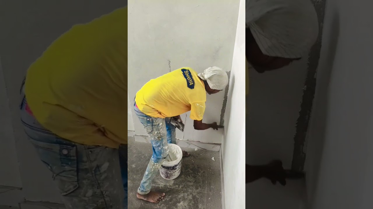 Wall putty work Time 😂😂😂