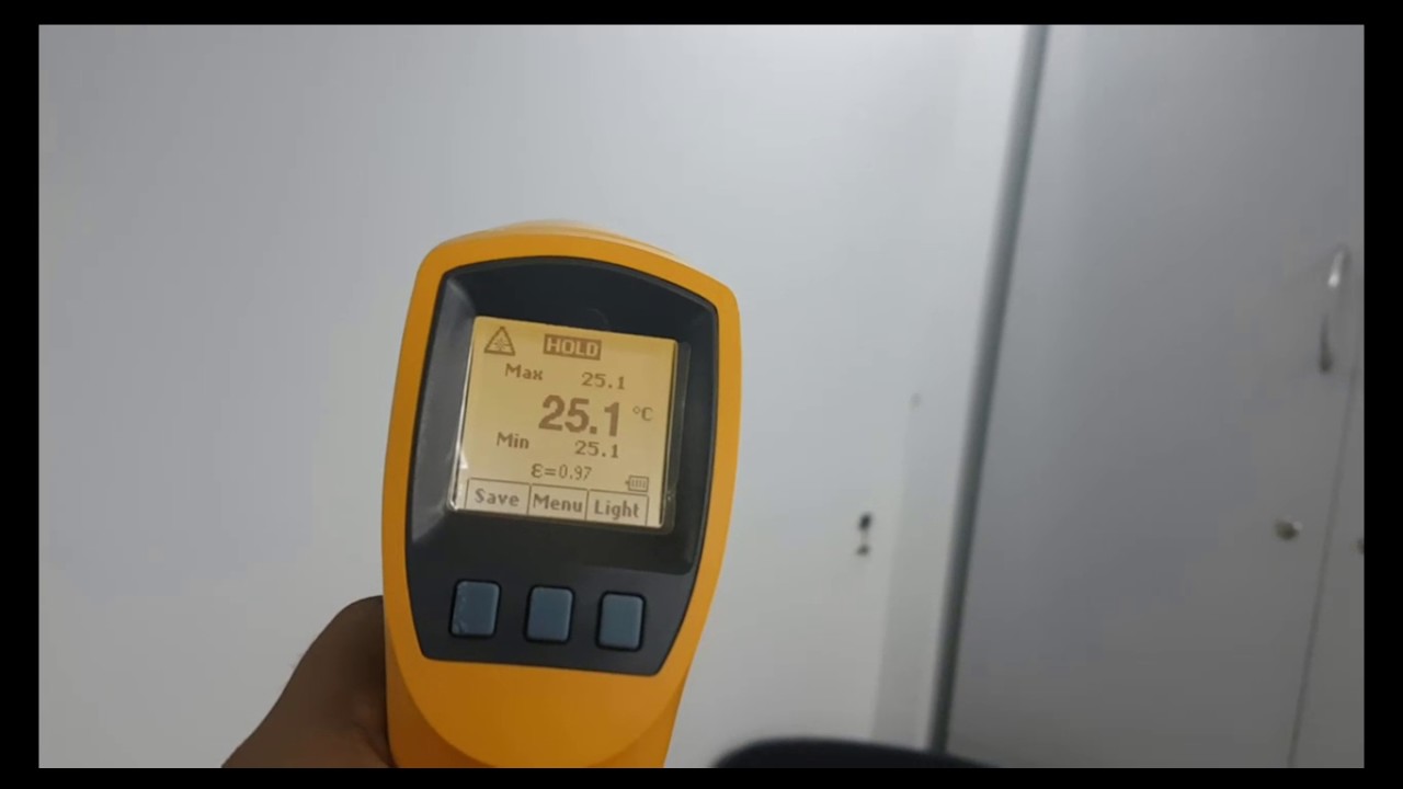 How to use and measure machine temperature by fluke IR thermometer