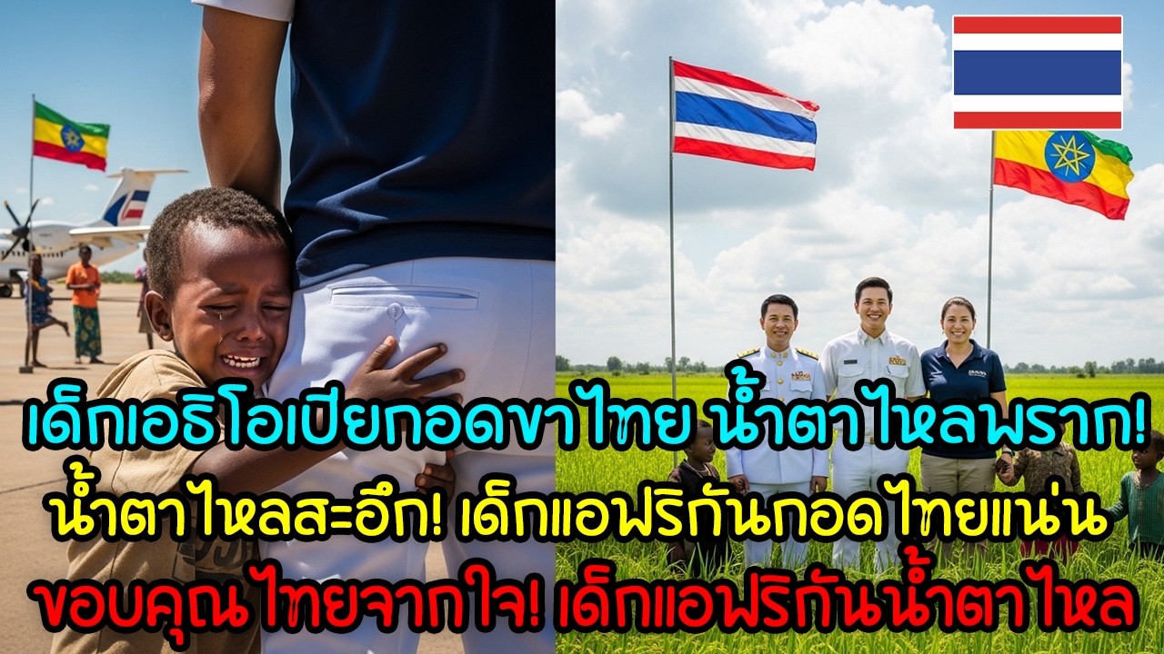 เด็กเอธิโอเปียน้ำตาไหลกอดขาเจ้าหน้าที่ไทย ไทยส่งทีมสอนปลูกข้าวช่วยประเทศดาษสระยาลรอดอดอยาก!
