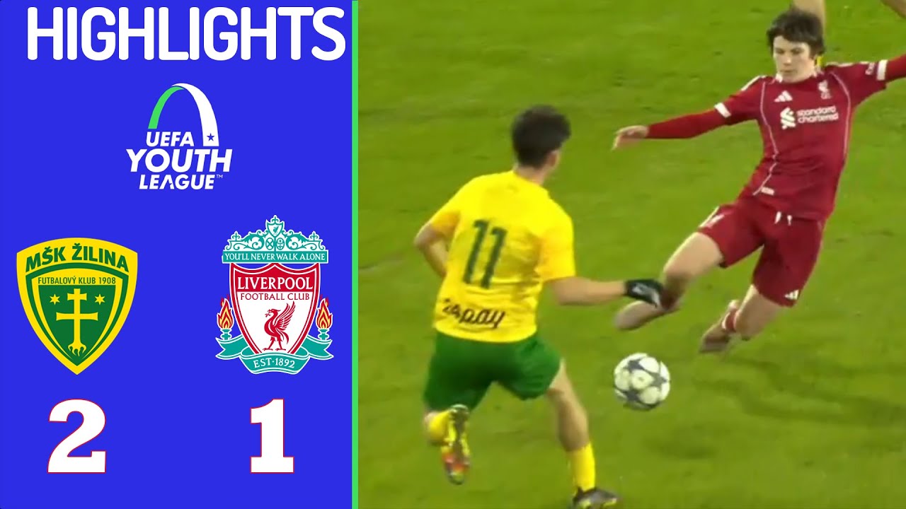 Zilina vs Liverpool Highlights | UEFA Youth League 3-2-2026