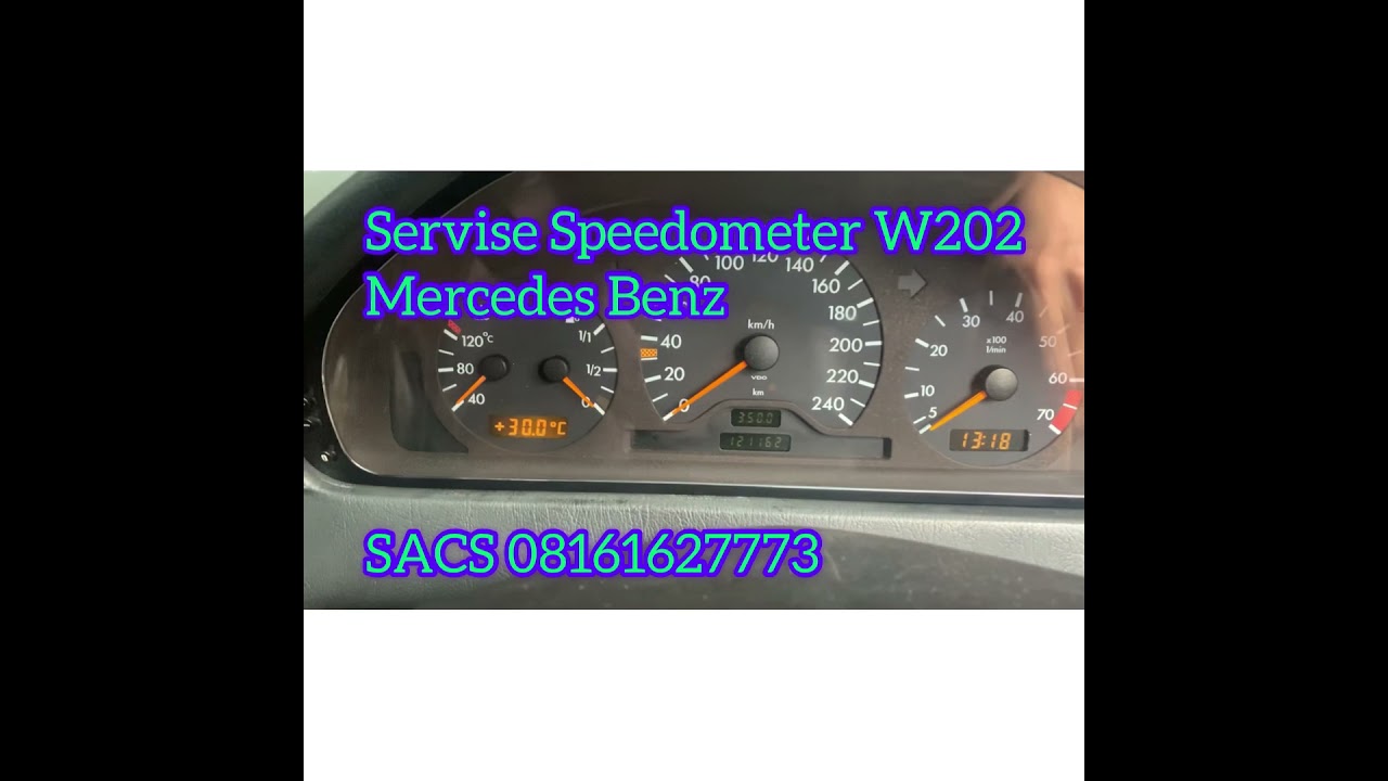 Servise speedometer W202 Mercedes Benz yang mati total seluruh jarumnya